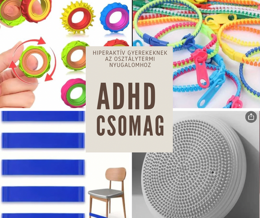 ADHD csomag: hiperaktív gyerekeknek az osztálytermi nyugalomhoz - csak előrendelhető