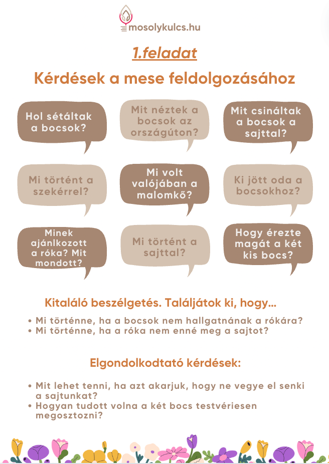 Mese & fejlődés: 1 mese - 15 képességfejlesztő feladat